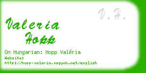 valeria hopp business card